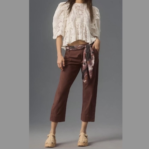 Anthropologie Pants - Anthropologie The Berkley Cropped Pants Size Small